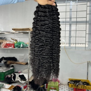 ผมแท้จากเวียดนามสีดำหยิกแบบธรรมชาติ100% มัดสองชั้น - Product Image 3