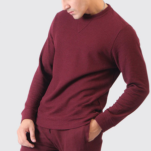 Men Solid Cotton Crew Neck <b>Pullover</b> Sweatshirt Regular Fit Casual Winter Wear Knitted Long Sleeve Digital Plain Dyed Black - Product Image 4
