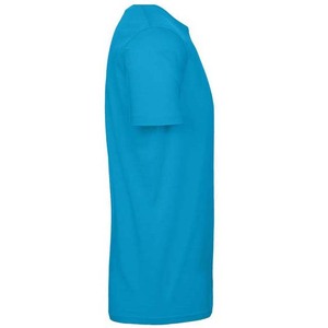 Blue Color Short Sleeve T Shirts for Men's Clothing Plus Size High Street Style Cotton Breathable Crewneck Summer Men T Shirts - Product Image 3