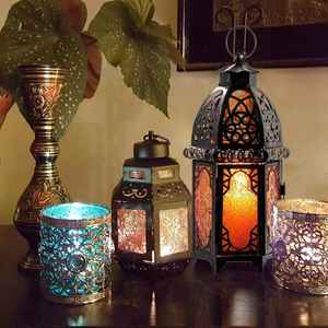 โคมไฟโลหะวินเทจลายฉลุแบบแขวน ตกแต่งบ้าน สวน งานแต่งงาน เทศกาล ใช้เป็นของประดับตกแต่ง - Product Image 6