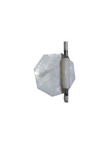 Plastic <b>Rolling</b> Board & <b>Rolling</b> <b>Pin</b> Set-Light Weight Food Safe Extra Long Design - Product Image 1