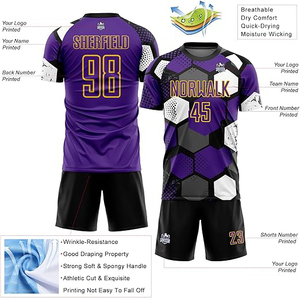 Nuevo Modelo de Camisetas de Fútbol Sublimadas al por Mayor, Uniforme de Fútbol Personalizado, Conjunto de Camisetas de Fútbol - Product Image 2