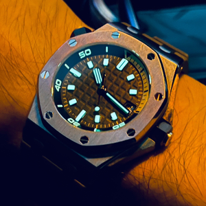 Reloj de Hombre SK A de 42 mm con Correa de Goma, Reloj Deportivo de Moda de 300 m, Cristal de Zafiro, Logotipo Personalizado, Reloj de Pulsera Mecánico de Buceo - Product Image 1