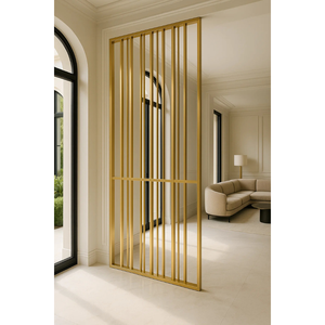Luxury Stainless Steel Foldable Waterproof Laser Cut Water Bubble Sliding Partition Panel <b>Room</b> <b>Divider</b> for Living <b>Room</b> Use - Product Image 1