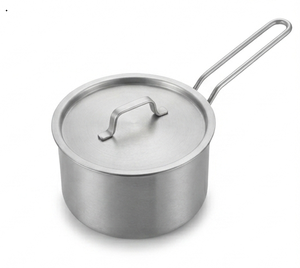 Stainless Steel Sauce <b>Pan</b> Contemporary Style Factory Supplier Shiny Finished Metal Handle <b>Induction</b> Cooker Compatible - Product Image 2