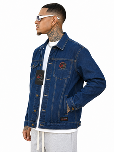 Top Quality Men's <b>Denim</b> Jacket Stylish Casual <b>Coat</b> With Strong Button Closure Front Pockets Comfortable Fit For Streetwear - Product Image 5