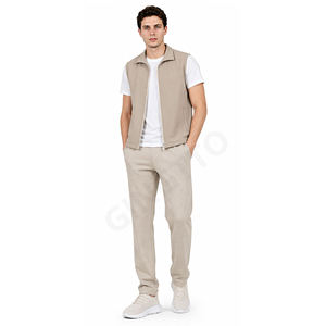 Wholesale Custom <b>Lightweight</b> Winter <b>Men's</b> Body Warmer Breathable Waistcoat Vest Padded Sleeveless <b>Gilet</b> Windproof Outdoor Zipper - Product Image 2