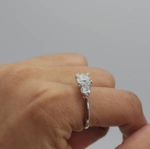 1.60 CT Princess Cut Lab Grown <b>Diamond</b> IGI Certified <b>Ring</b> 18K Gold for Women | Luxury Engagement <b>Ring</b> | Elegant Bridal Jewelry - Product Image 4