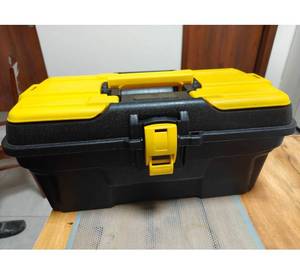 19 Inch Portable Plastic <b>Tool</b> Box with Organizer Heavy Duty Hardware Storage Case with Removable Internal Tray and Secure Center - Product Image 2