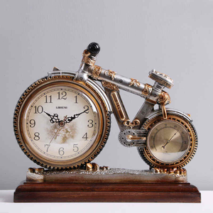 <b>Vintage</b> Metal Motorcycle <b>Wall</b> <b>Clock</b> Handmade Decor Red Classic Bike Design Home Office Gift Collectible Souvenir Gift - Product Image 1