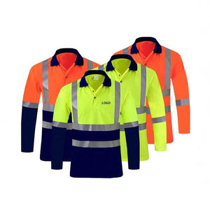 Camisa de Seguridad Reflectante de Alta Visibilidad de Manga Larga, Ropa de Trabajo Personalizada para Construcción, Camisa de Trabajo de Alta Visibilidad, Ropa de Seguridad Industrial - Product Image 1