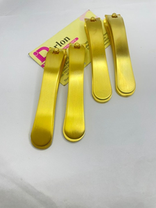Coupe-ongles en acier inoxydable plaqué or mat, à prix bas, best-seller, avec logo personnalisé, lame incurvée et tranchante pour manucure - Product Image 5