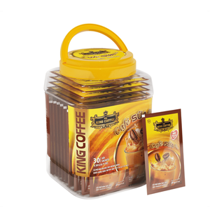 Café instantané 3 en 1 King Coffee, très demandé, 24g x 30 x 12 pots, mélange riche et crémeux, prix compétitif, vente en gros, export - Product Image 1