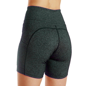 Shorts Deportivos Sexys de Cintura Alta para Mujer, Shorts Deportivos con Logotipo Personalizado, Bolsillo Elástico, Transpirables, para Correr - Product Image 4