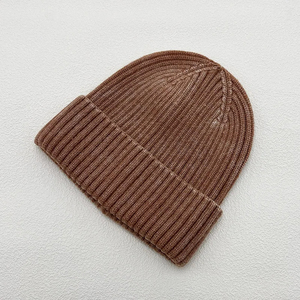 Bonnet tricoté côtelé épais teint en masse avec revers, chaud, unisexe, qualité fabricant, couvre-chef - Product Image 6