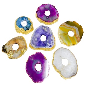 Tiradores de cajón de armario de ágata azul a granel, portavelas de estilo de amor de lujo con diseño de borde dorado para armarios y puertas de cocina - Product Image 5