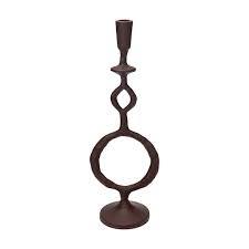 Exclusive Design Eco-Friendly Aluminium Holder One Plate Black Candle Stand for Home Decoration Weddings Festive Events-<b>Portable</b> - Product Image 3