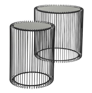 Mesas de centro de metal resistentes con tableros clásicos, ideales para espacios comerciales o decoración de hogares modernos, mesas de centro, decoración del hogar - Product Image 3