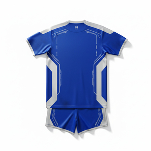 ชุดยูนิฟอร์มฟุตบอลแบบซับลิเมชั่นสั่งทำ OEM ชุดเสื้อฟุตบอลทีมเปล่า ระบายอากาศได้ดี แห้งเร็ว ผลิตจากโพลีเอสเตอร์ สำหรับผู้ชาย ชุดแข่งขันทีม - Product Image 3