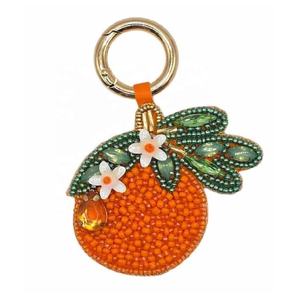 Handmade Alloy Beaded Embroidery Crafts Keychain <b>Charm</b> Durable Waterproof - Product Image 5