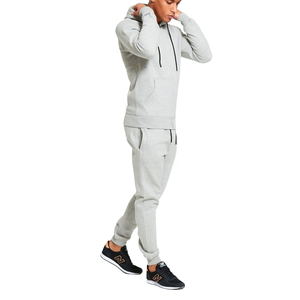 Survêtement de sport grande taille de haute qualité pour hommes avec fermeture à glissière simple saisonnier pour la conception OEM de printemps - Product Image 3