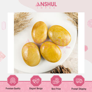 Piedra de Aventurina Amarilla Natural de 2.5 Pulgadas, Forma Ovalada, Superficie Pulida y Lisa, Cristales Curativos, 1 kg para Compra al por Mayor - Product Image 3