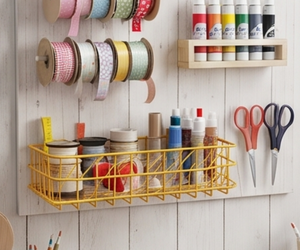 Premium Yellow Metal <b>Wire</b> <b>Storage</b> <b>Basket</b> Rectangle Hanging Simple Multi-Purpose Neatening Organizer For Home - Product Image 4