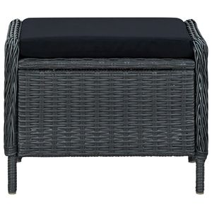 Set Lounge da Giardino Grigio Scuro e Nero - Product Image 6