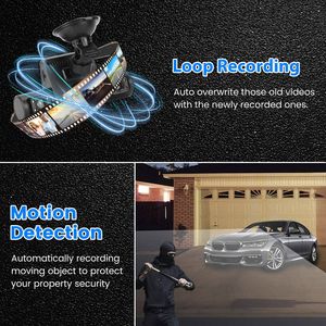 Dash Cam a 4 Canali con Visione a 360 Gradi, FHD 1080P Anteriore e 480P Posteriore, Visione Notturna IR Sinistra e Destra con Registrazione in Loop - Product Image 6