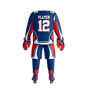 Uniforme de hockey sur glace fabriqué en usine, prix raisonnable, service OEM, faible MOQ, uniforme de hockey sur glace respirant - Product Image 2