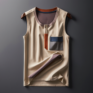 Camiseta sin mangas de alta calidad para hombre, ligera y transpirable, para entrenamiento en el gimnasio - Product Image 1