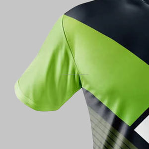 Vente en gros T-shirts unisexes de sport Logo personnalisé imprimé OEM Sublimation Qualité Motif solide Personnalisé & Design unique - Product Image 4