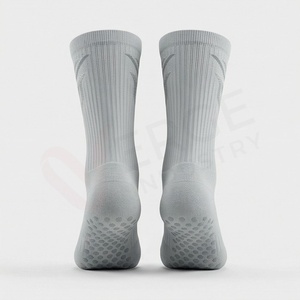 Chaussettes pour hommes à motif géométrique, tricotées, respirantes, en spandex et polyester, style sport d'été, coupe classique - Product Image 2