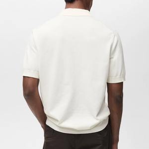 เสื้อกอล์ฟผู้ชายปักโลโก้ตามสั่งขายดีที่สุด คุณภาพหรูหรา ผลิตจากผ้าถักโพลีเอสเตอร์ผสมสแปนเด็กซ์ ระบายอากาศได้ดี เหมาะสำหรับเล่นกีฬา - Product Image 5