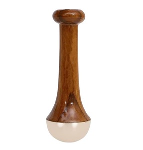 Masajeador de pies de madera y bronce para spa, combo de varita Kansa ayurvédica de doble cara para pies y cuerpo, cuidado personal - Product Image 2