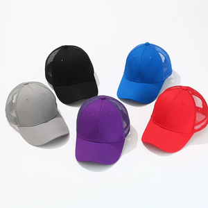 Hand Embroidery Mesh Trucker Hats Common 100% Cotton Baseball Caps for Unisex Metal Buckle Closure Four Seasons Use - Product Image 3