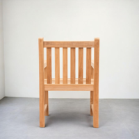 Chaises de salle à manger en teck pour extérieur, vente en gros directe d'usine, chaises de restaurant commerciales robustes, mobilier de jardin de luxe