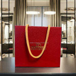 Premium <b>Red</b> Paper Bags for Luxury Jewelry Gift Cosmetics Packaging Elegant Collection Now Trending - Product Image 4
