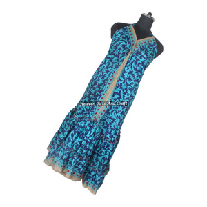 Vestido de Seda Estilo Bohemio para la Playa - Vestido de Verano de Seda India Estilo Ibiza - Vestido Maxi de Seda para Mujer, Precio al por Mayor - Product Image 3