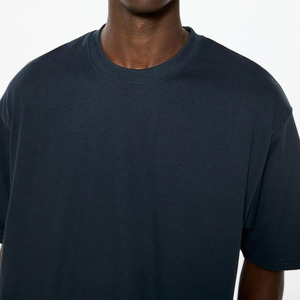 Camisetas de Cuello Redondo para Hombre, Corte Cuadrado, 100% Algodón, Costuras en Contraste, Directamente del Fabricante - Product Image 3