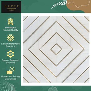Top Notch Quality Waterproof Non-Slip Antibacterial Handmade Luxury Mosaic Wall <b>Tiles</b> for Kitchen <b>Backsplash</b> and Bathroom - Product Image 2