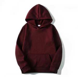 เสื้อฮู้ดดี้ปักโลโก้ตามสั่ง โพลีเอสเตอร์ ราคาถูกสำหรับผู้ชาย สีพื้น เสื้อฮู้ดดี้ลำลอง เสื้อสเวตเชิ้ต - Product Image 1