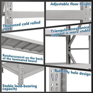 Scaffali per Garage Resistenti, Sistema di Scaffalature Durevoli per Organizzazione e Stoccaggio - Product Image 3