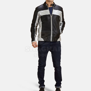 Veste en cuir de qualité supérieure pour homme, veste de motard chaude pour l'hiver, vêtements d'extérieur tendance, fournisseur en gros de vestes d'hiver pour homme - Product Image 4