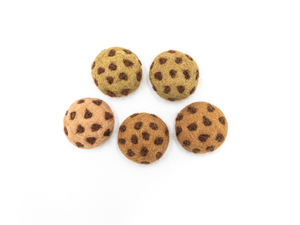 Juego de Galletas de Chocolate con Chispas de Fieltro, Juguete de Comida de Imitación, Juguete Educativo Imaginativo, Decoración para Fiesta de Té, Venta al por Mayor - Product Image 5