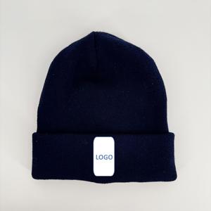 Otoño Invierno cálido pulóver sombrero 100% algodón versátil 3D bordado Beanie para parejas logotipo personalizado de punto y a prueba de frío - Product Image 3