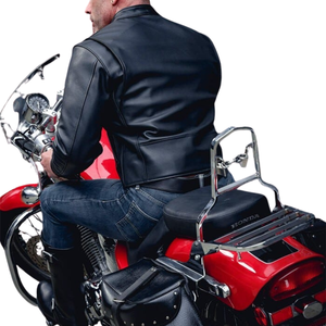 Men's Premium Leather Waterproof Breathable Windproof Plus Size Winter Motocross Jacket Stylish Durable Comfortable Riders - Product Image 5