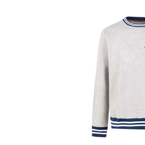 Sudadera de Cuello Redondo con Ribetes Sólidos de Primera Calidad para Hombre, Corte Holgado, Tacto Suave, Uso Diario, Transpirable, Sudadera con Logotipo Personalizado para Primavera - Product Image 3