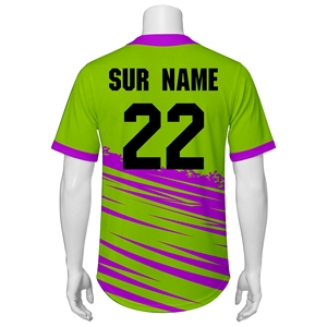 Maillots de baseball sublimés tendance, vêtements d'équipe de baseball personnalisés, respirants, fabricant, fournisseur OEM - Product Image 2
