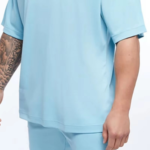 เสื้อยืดผู้ชายผ้าคอตตอนหนานุ่มพิมพ์ลายซิลค์สกรีน 220gsm ทรงหลวม ไหล่ตก ผ้ากันยับ เป็นมิตรต่อสิ่งแวดล้อม คุณภาพหรูหรา - Product Image 3
